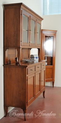 Classic style solid wood kitchen sideboard with 3 door stand